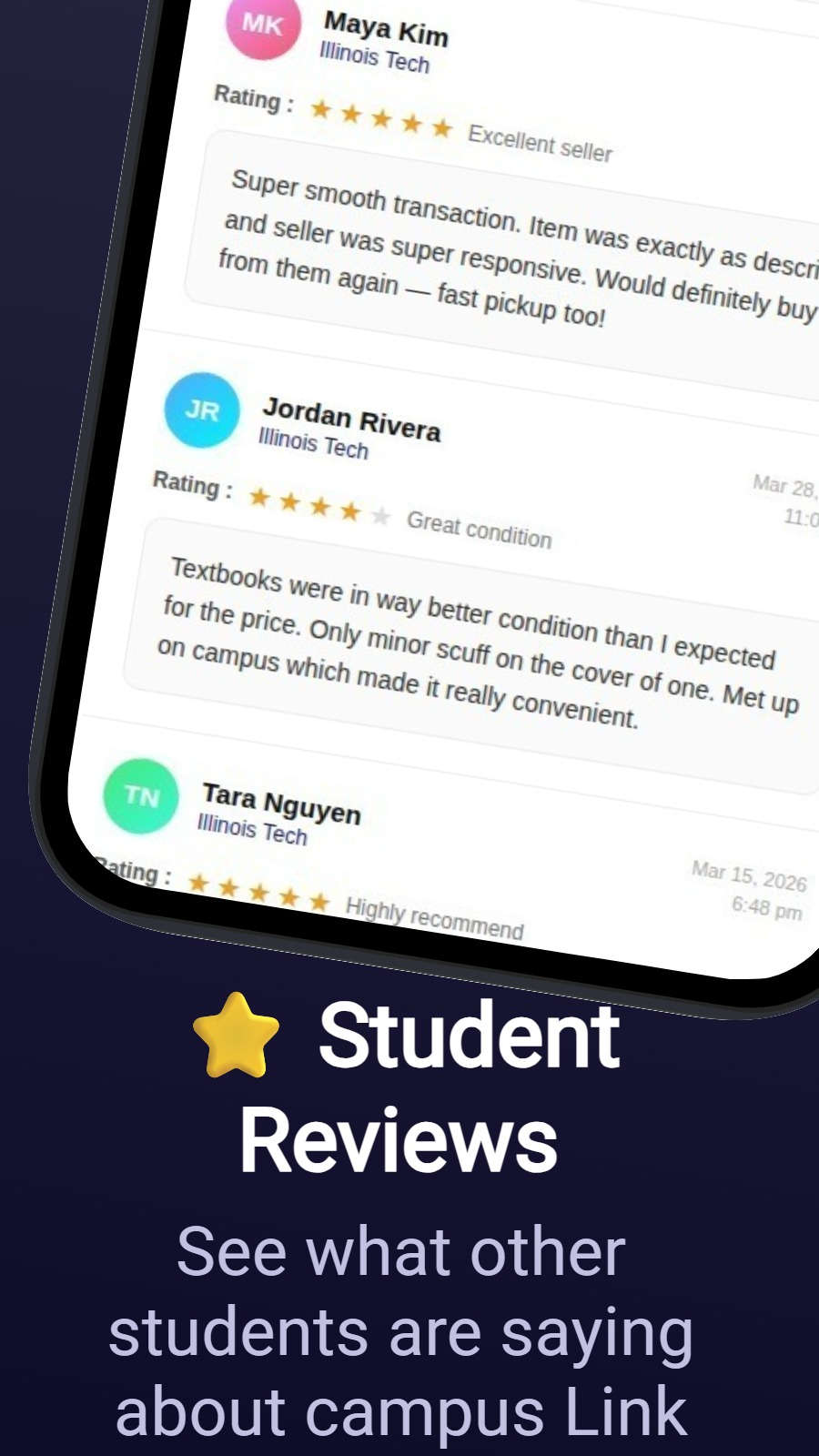 ⭐ Student Reviews - See what other students are saying about campus Link
