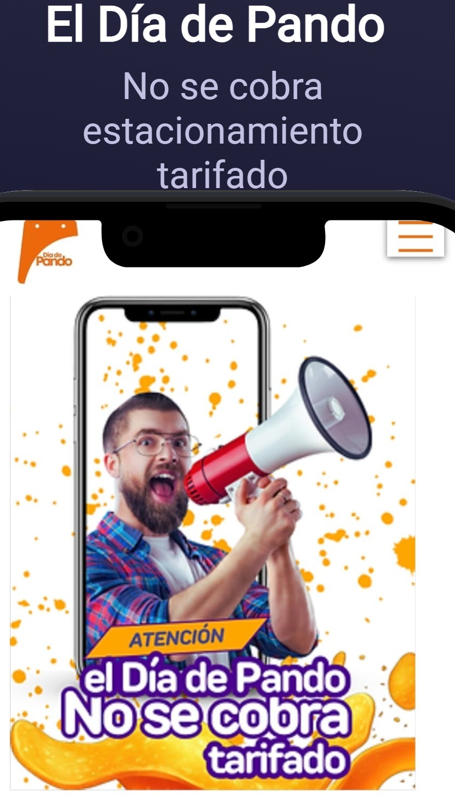 El Día de Pando  - No se cobra estacionamiento tarifado