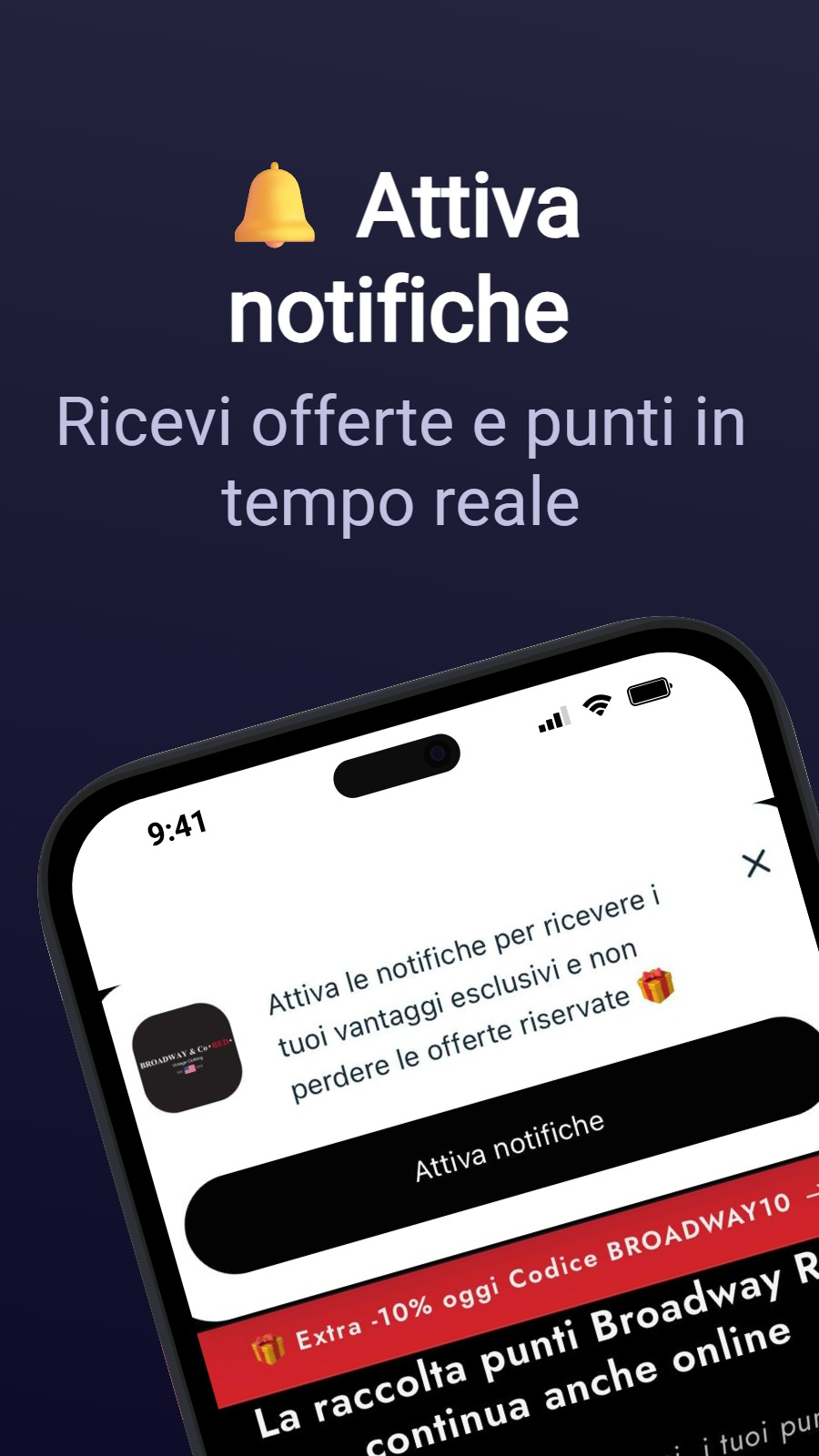 🔔 Attiva notifiche - Ricevi offerte e punti in tempo reale