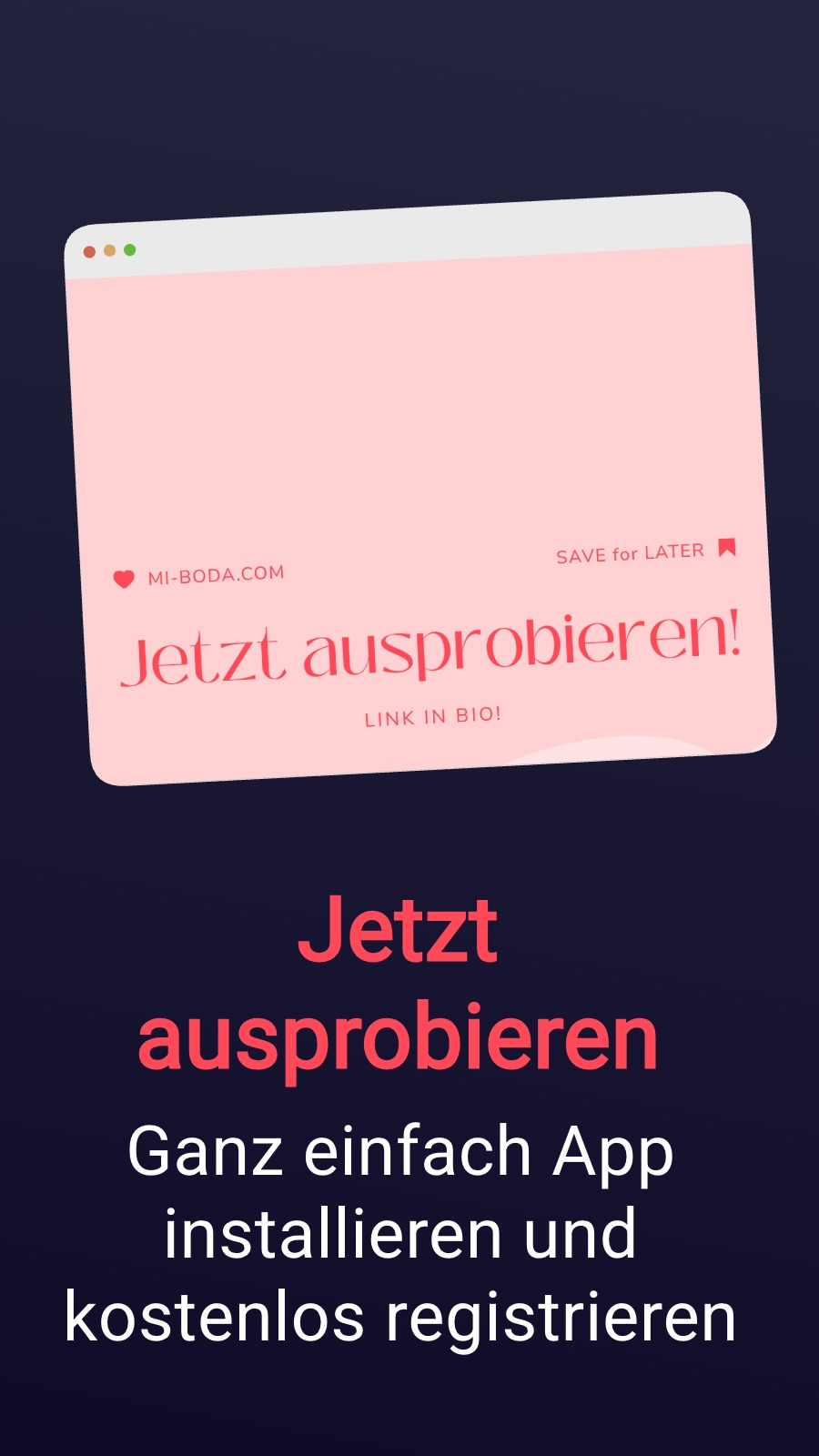 Jetzt ausprobieren - Ganz einfach App installieren und kostenlos registrieren