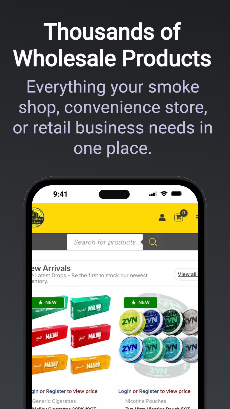 Thousands of Wholesale Products - Everything your smoke shop, convenience store, or retail business needs in one place.
